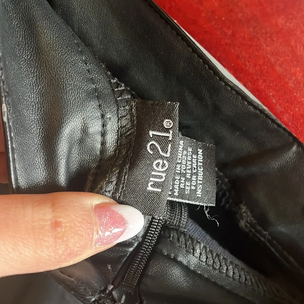 Faux Leather Mini Skirt